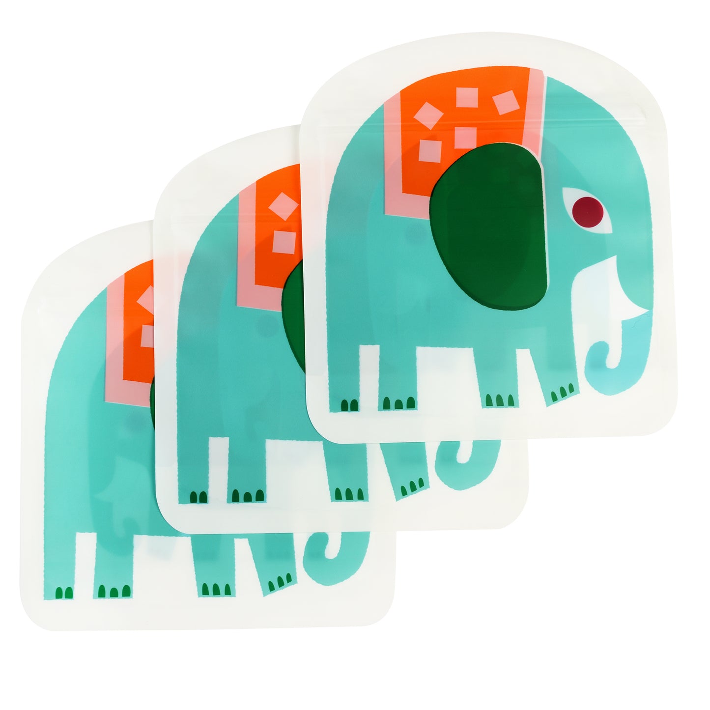 Snackbeutel Elefant (3er Set)